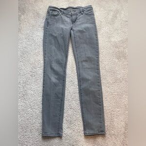 Ann Taylor LOFT Modern Skinny Jeans in Washed Gray size 24/0